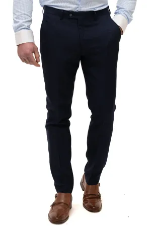 Fratelli Navy With Contrast Detail Trousers