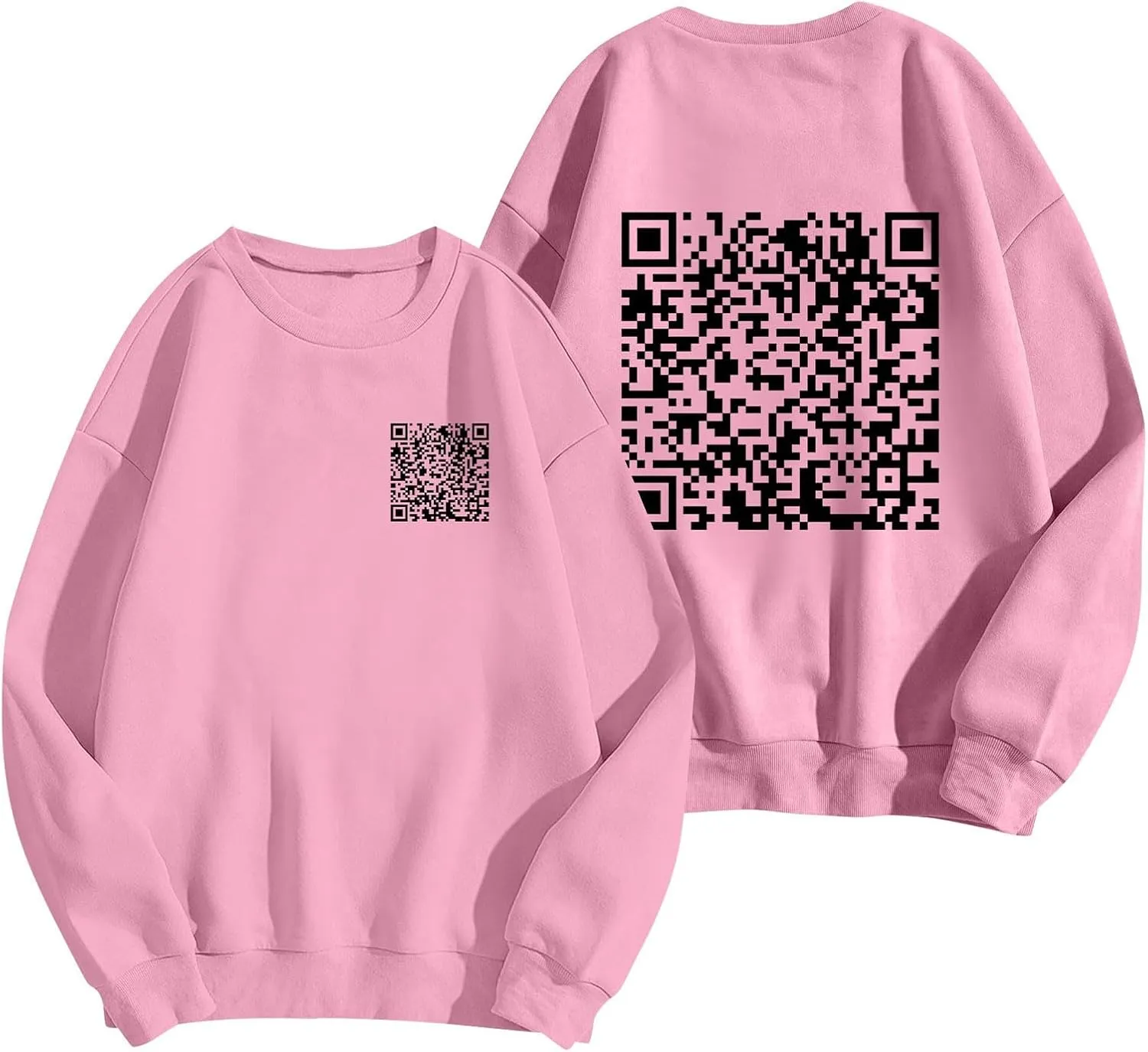 Funny Fu Qr Code Hoodies For Men And Women Stylish Fuck You Qr Code Sweatshirts Unisex Hoodies Hidden Message Clothe