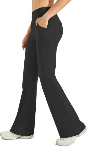 G4Free Fleece Lined Leggings Women Yoga Dress Pants with 4 Pockets Stretchy Work Pants Business Casual 29"/31"/33"