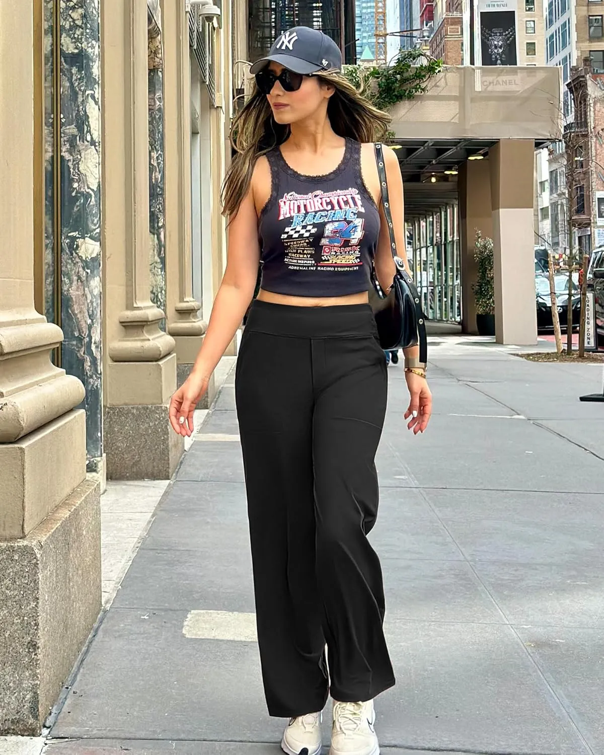 G4Free Yoga Pants Women Wide Leg Pants with Pockets High Waist Stretch Dress Casual Sweatpants Petite/Regular/Tall