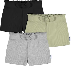 Gerber Baby Girls' Toddler 3-Pack Pull-On Knit Shorts