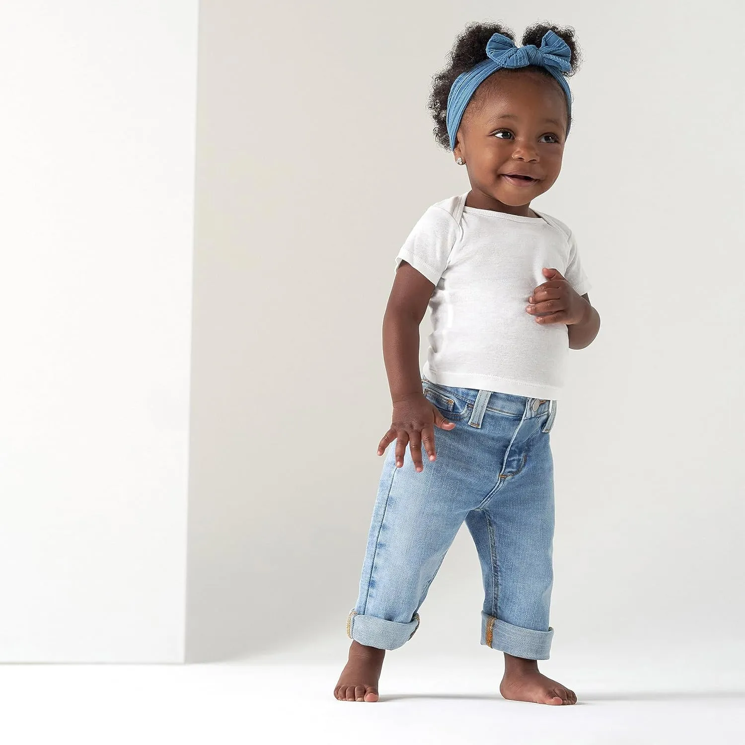 Gerber Baby Toddler Straight Leg Stretch Denim Jeans