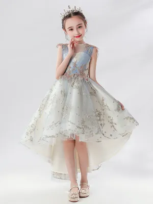 Girls' Evening Gown Wedding Dress Flower Girl Princess Dress Piano Performence Costume