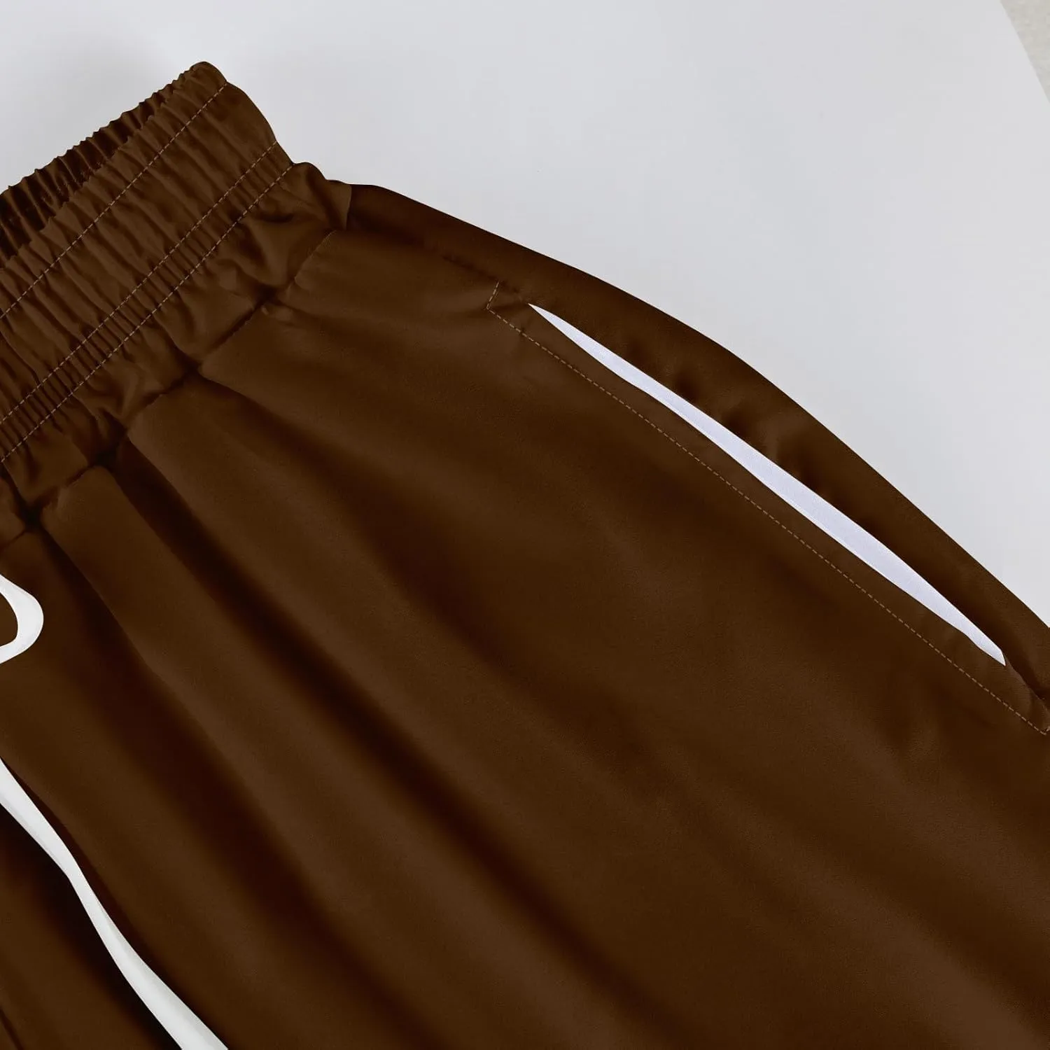 GOFULY Wide Leg Flowy Pants for Women Summer 2025 Beach Palazzo Pants High Elastic Waist Drawstring Side Slit Pockets Trouser