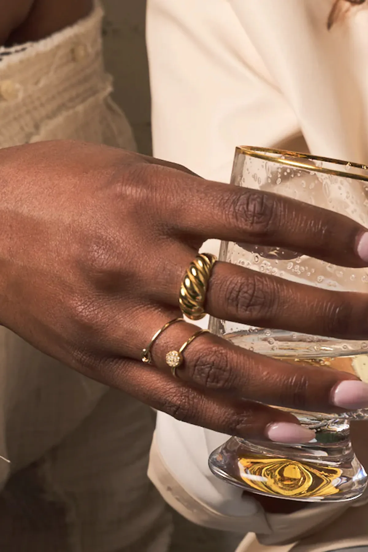 Gold Croissant Ring