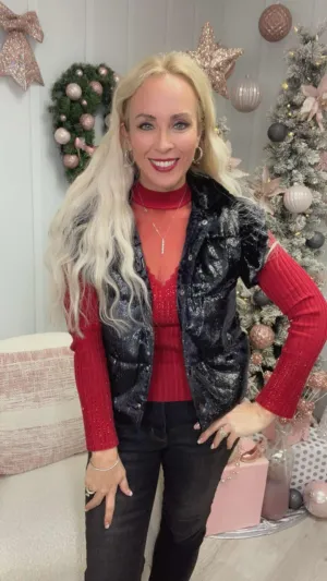 Grace & Emma Shimmer Puff Vests