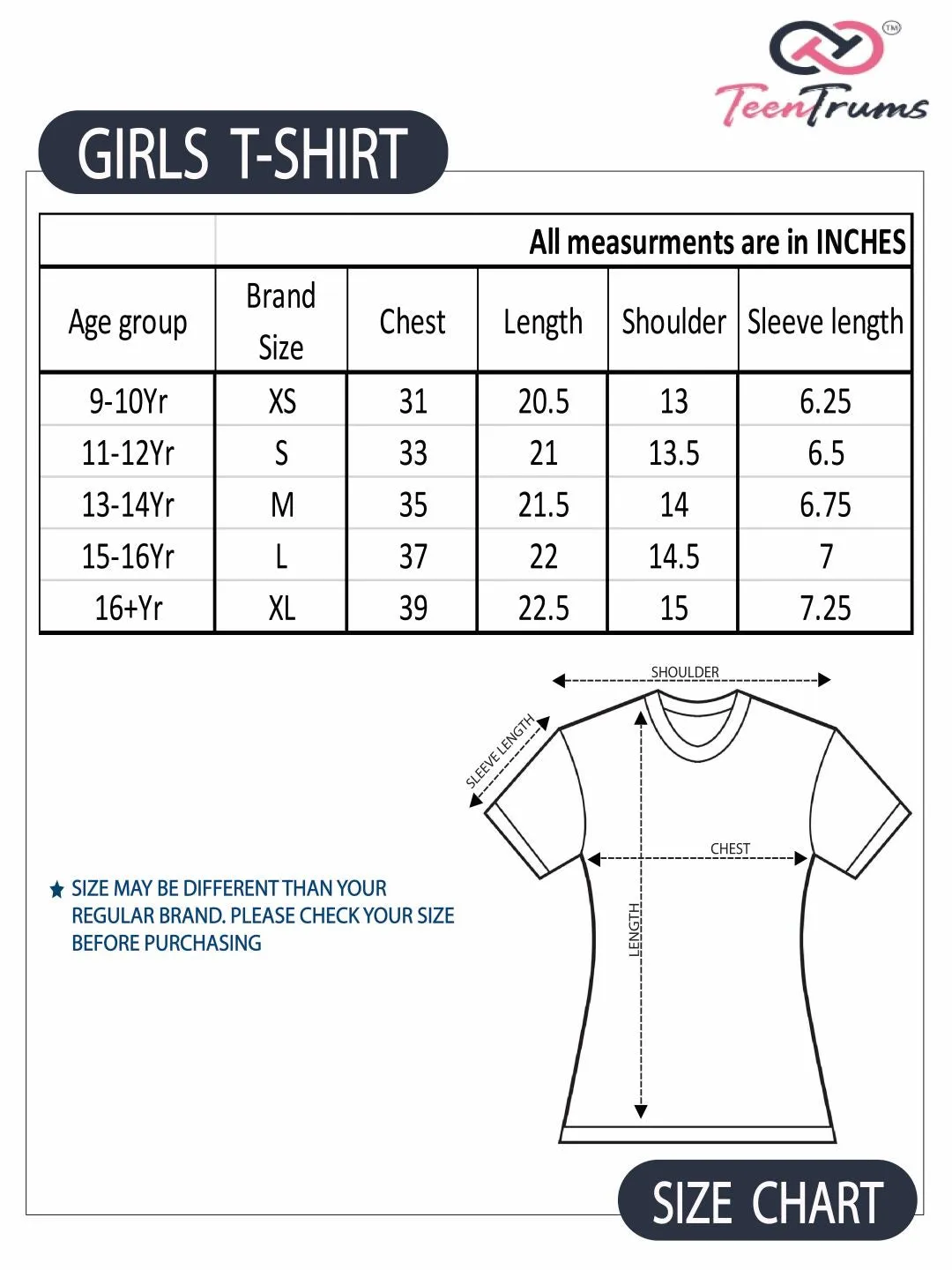 Graphic Print T-Shirt - Blue / White