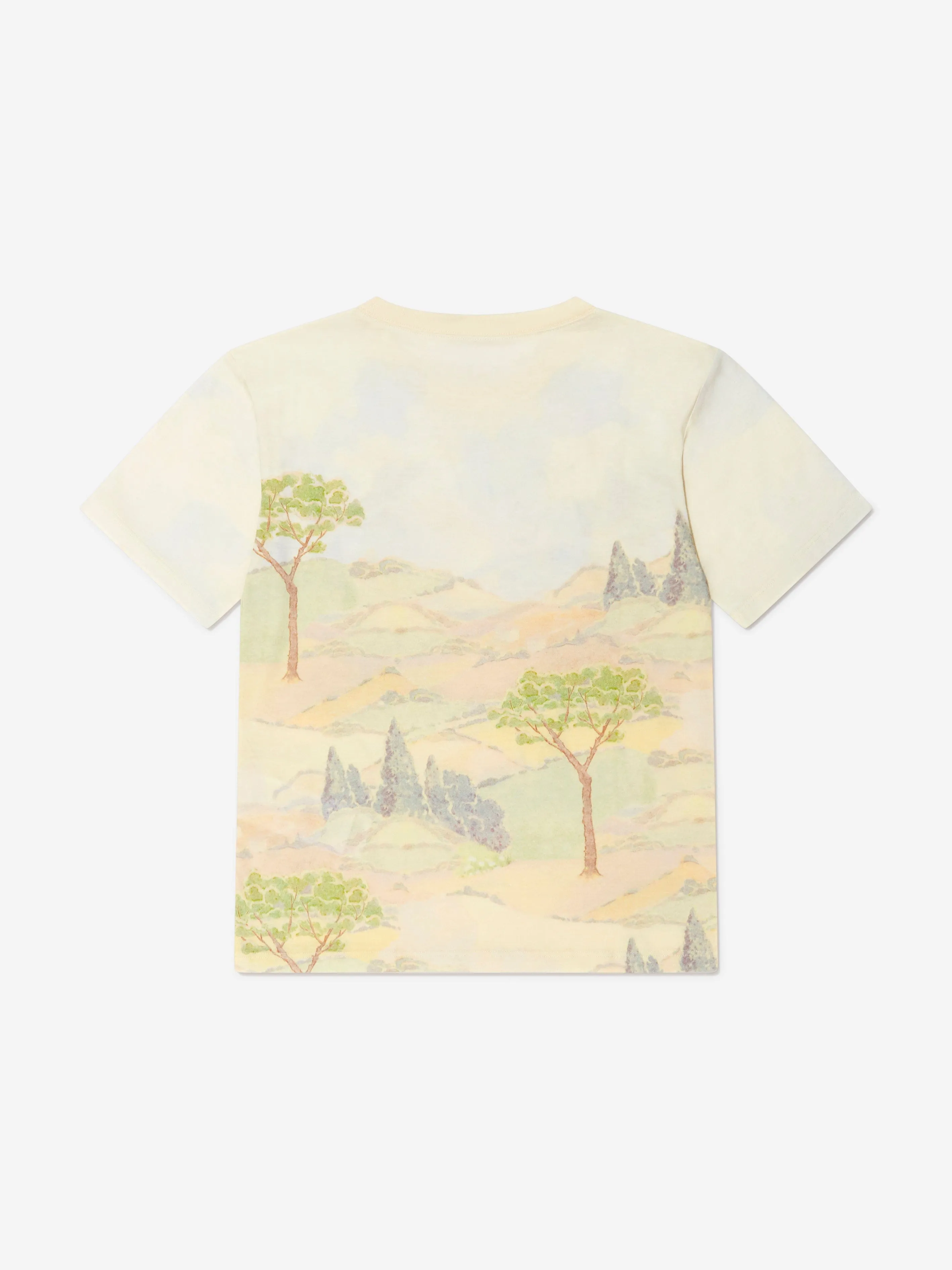 Gucci Boys Landscape Print T-Shirt