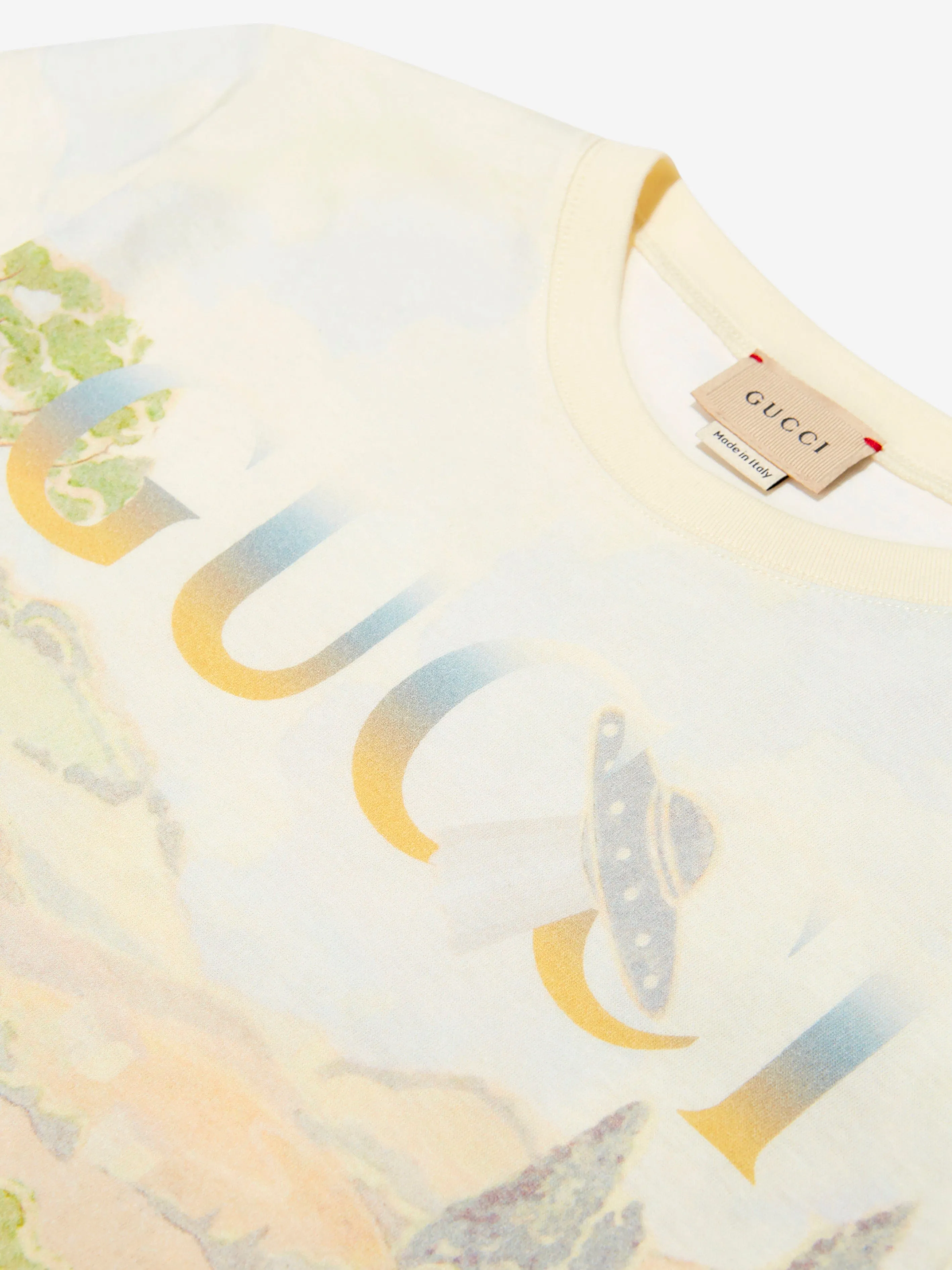 Gucci Boys Landscape Print T-Shirt