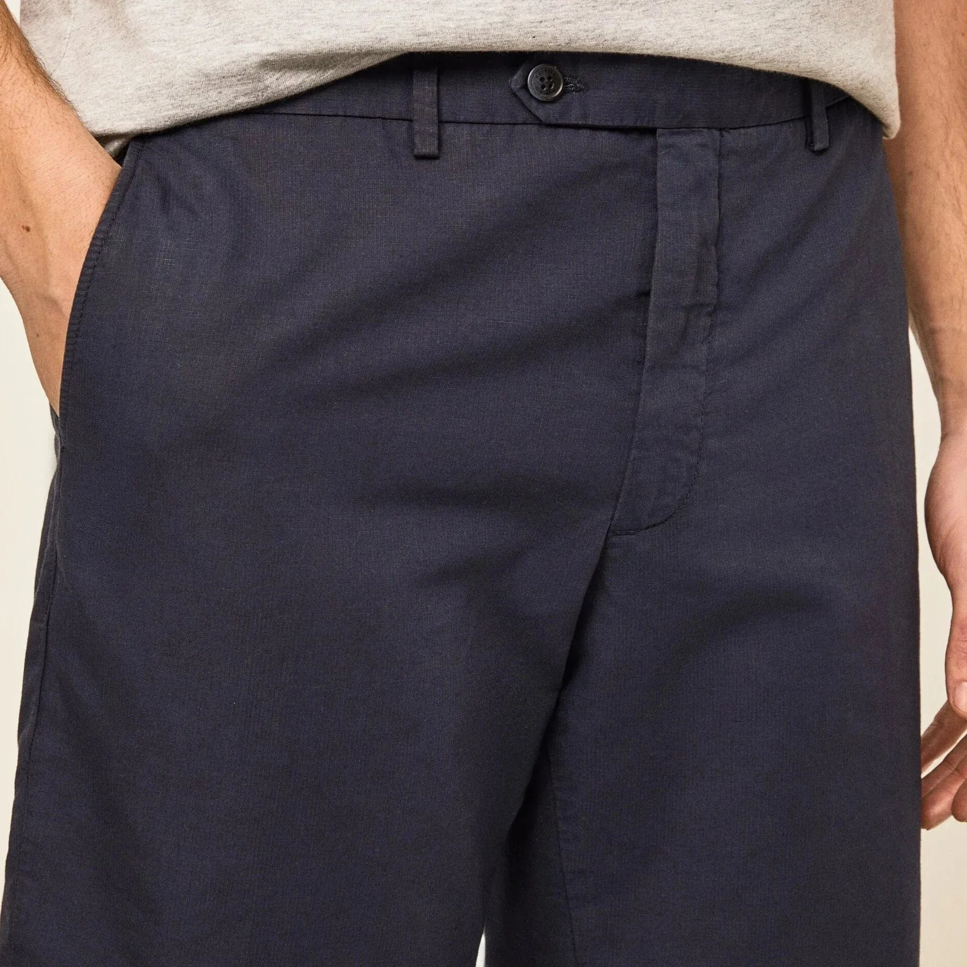 Hackett Slim Texture Shorts Navy