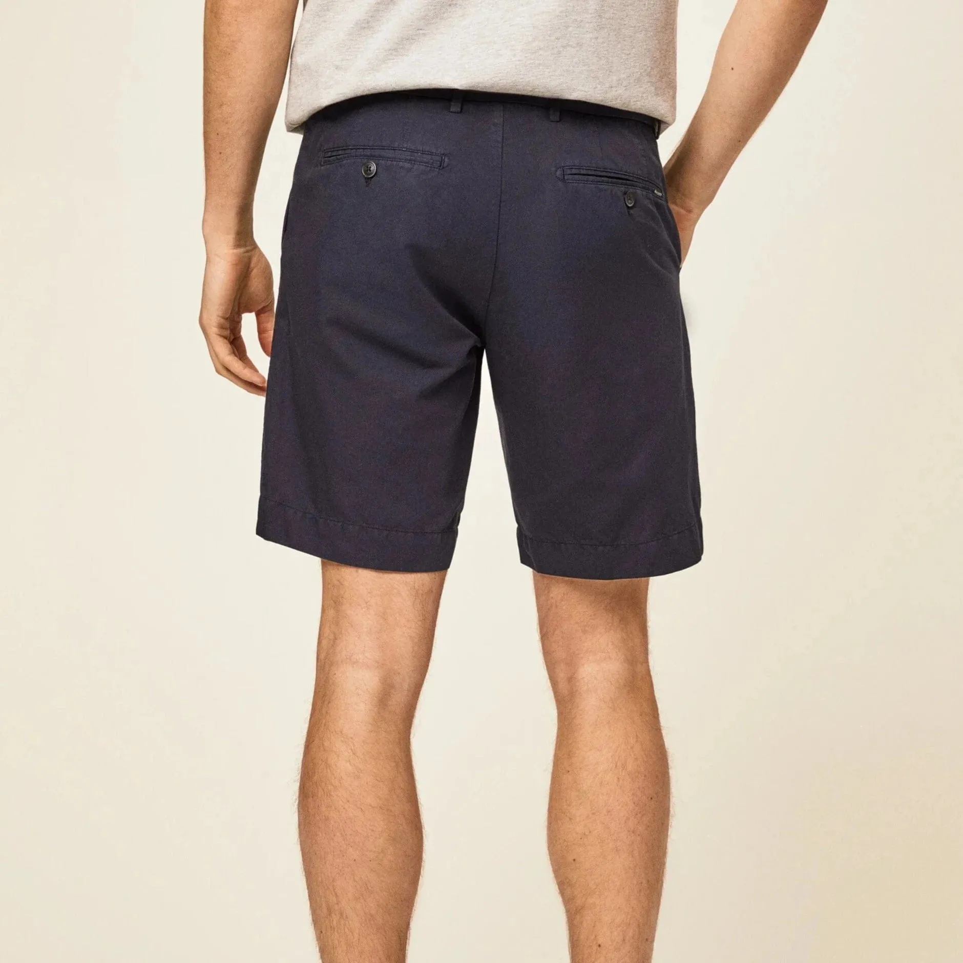Hackett Slim Texture Shorts Navy