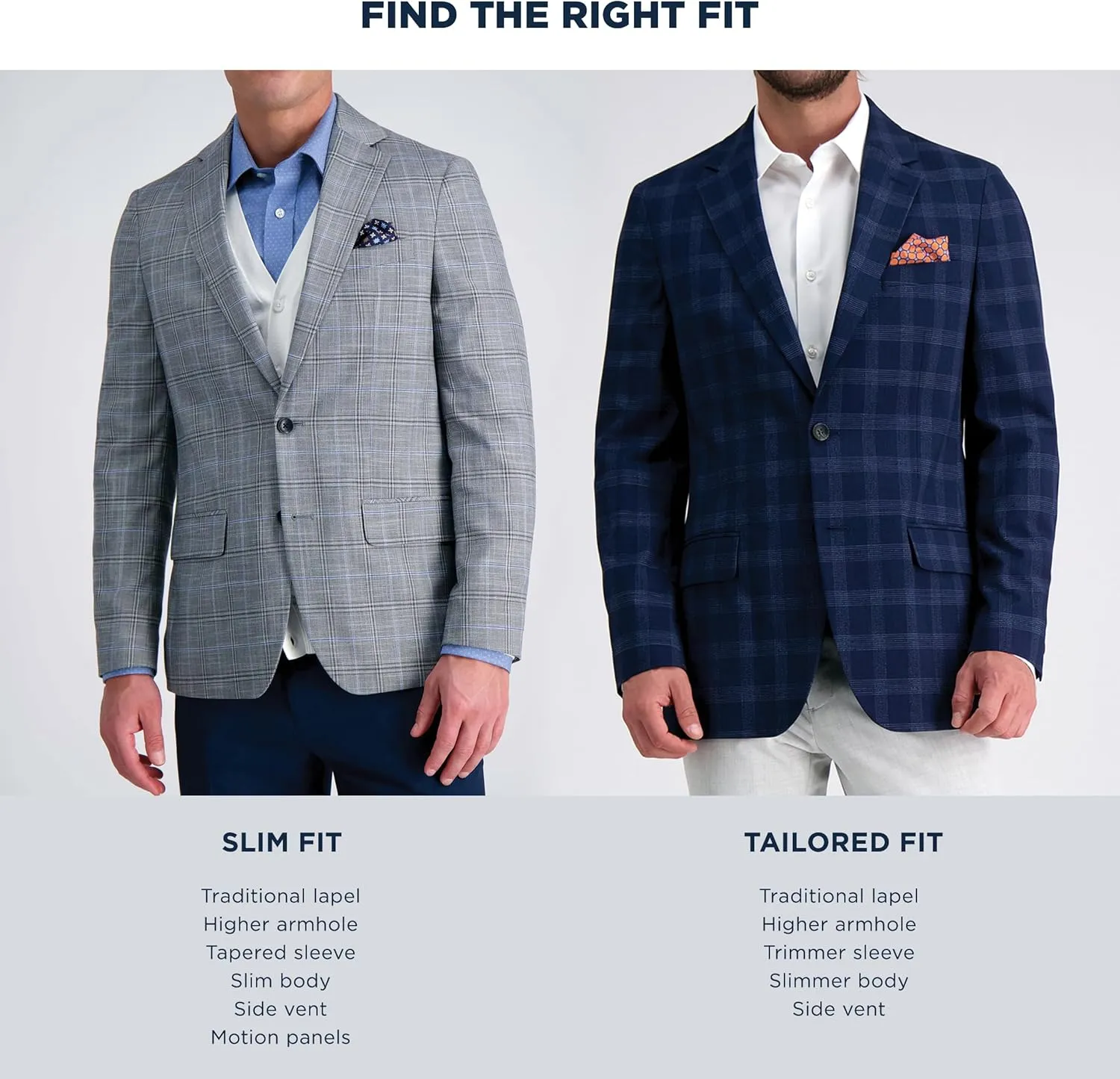 Haggar Men's JMH Premium Tailored Fit Subtle Print Stretch Sport Coat - Regular and Big & Tall Sizes