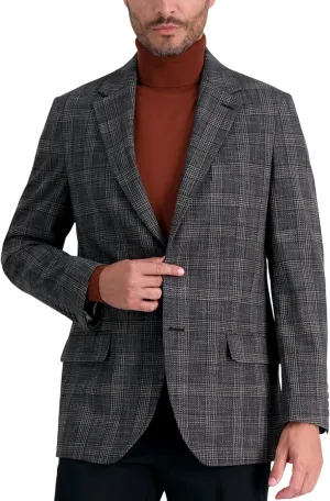 Haggar Men's JMH Premium Tailored Fit Subtle Print Stretch Sport Coat - Regular and Big & Tall Sizes