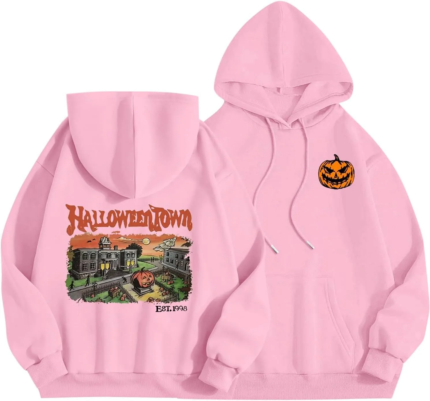 Halloween Clothes Casual Fashion Halloween Printed Hoodie Toddler Halloween Sweatshirt Boy Gothic Clothes For Women
