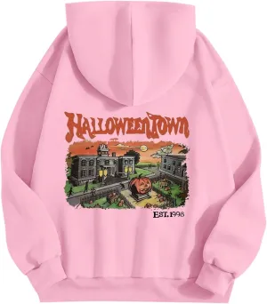 Halloween Clothes Casual Fashion Halloween Printed Hoodie Toddler Halloween Sweatshirt Boy Gothic Clothes For Women