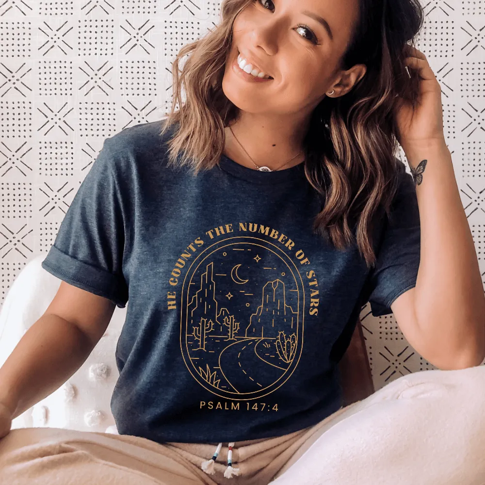 He Counts the Stars T-shirt