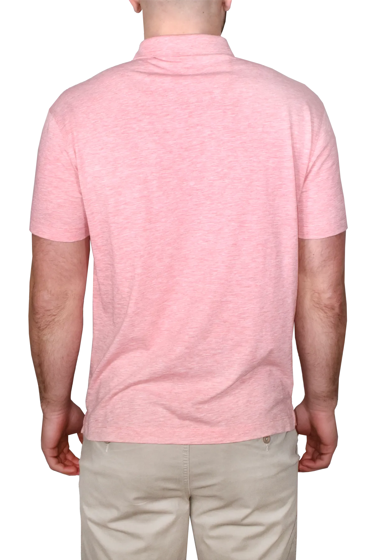 Heather Slub Jersey Polo, Melon