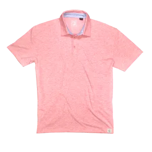 Heather Slub Jersey Polo, Melon