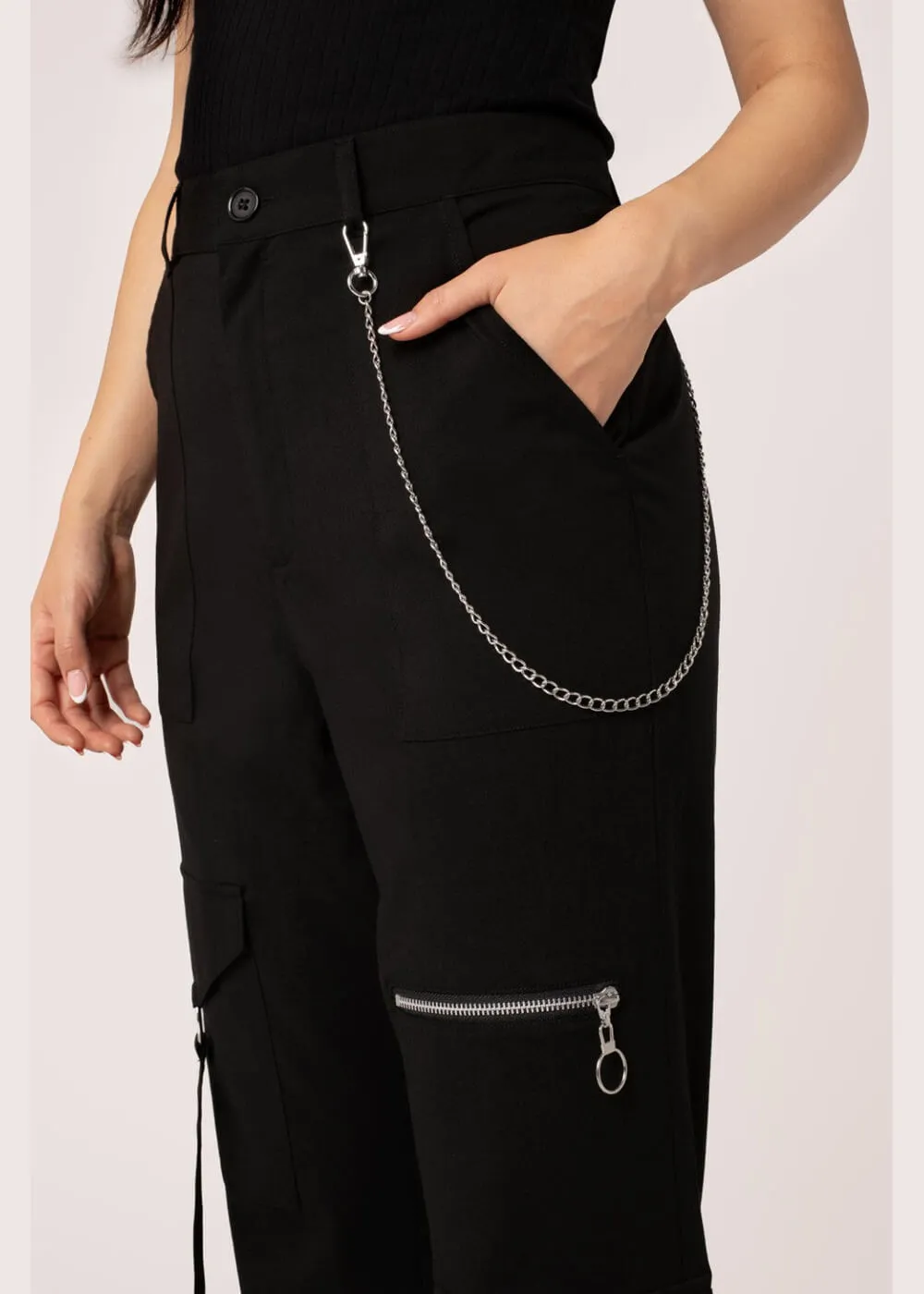 Hell Bunny Mallory Trousers Black
