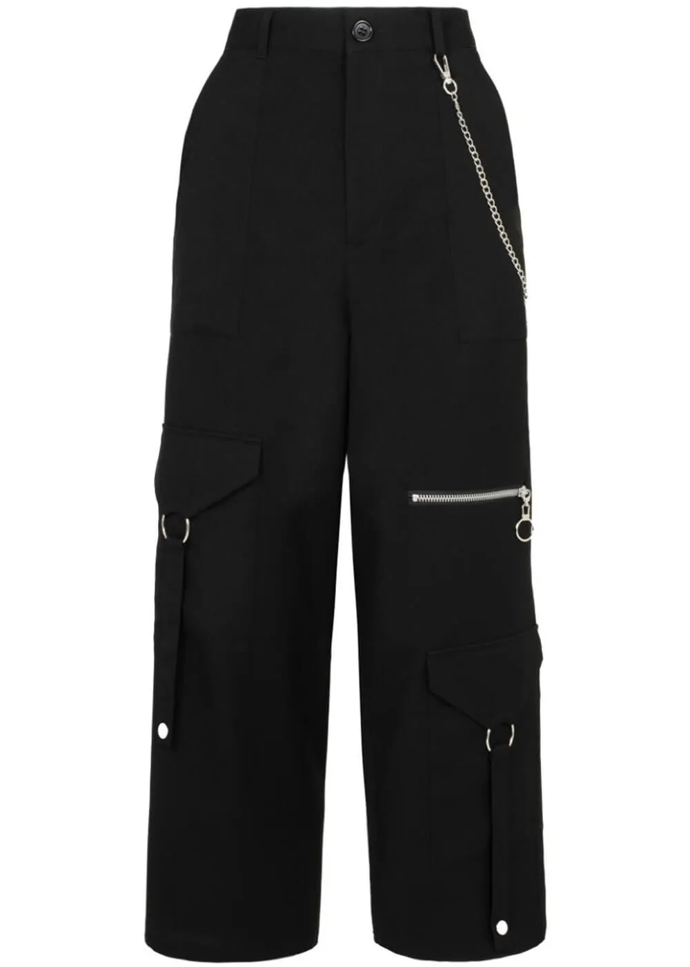 Hell Bunny Mallory Trousers Black