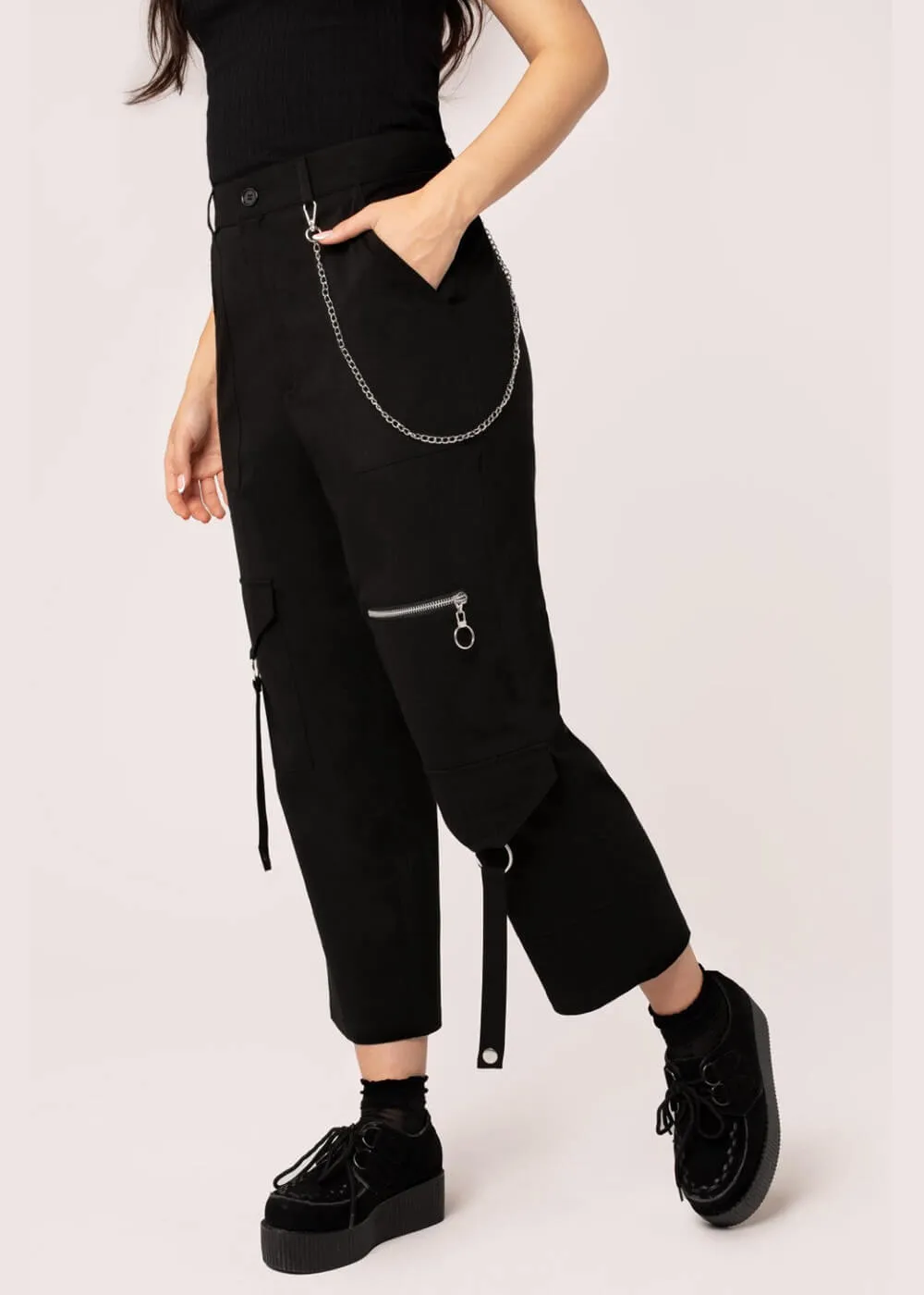 Hell Bunny Mallory Trousers Black