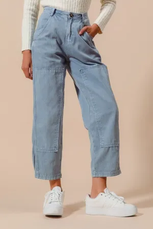 High Rise Barrel Jeans