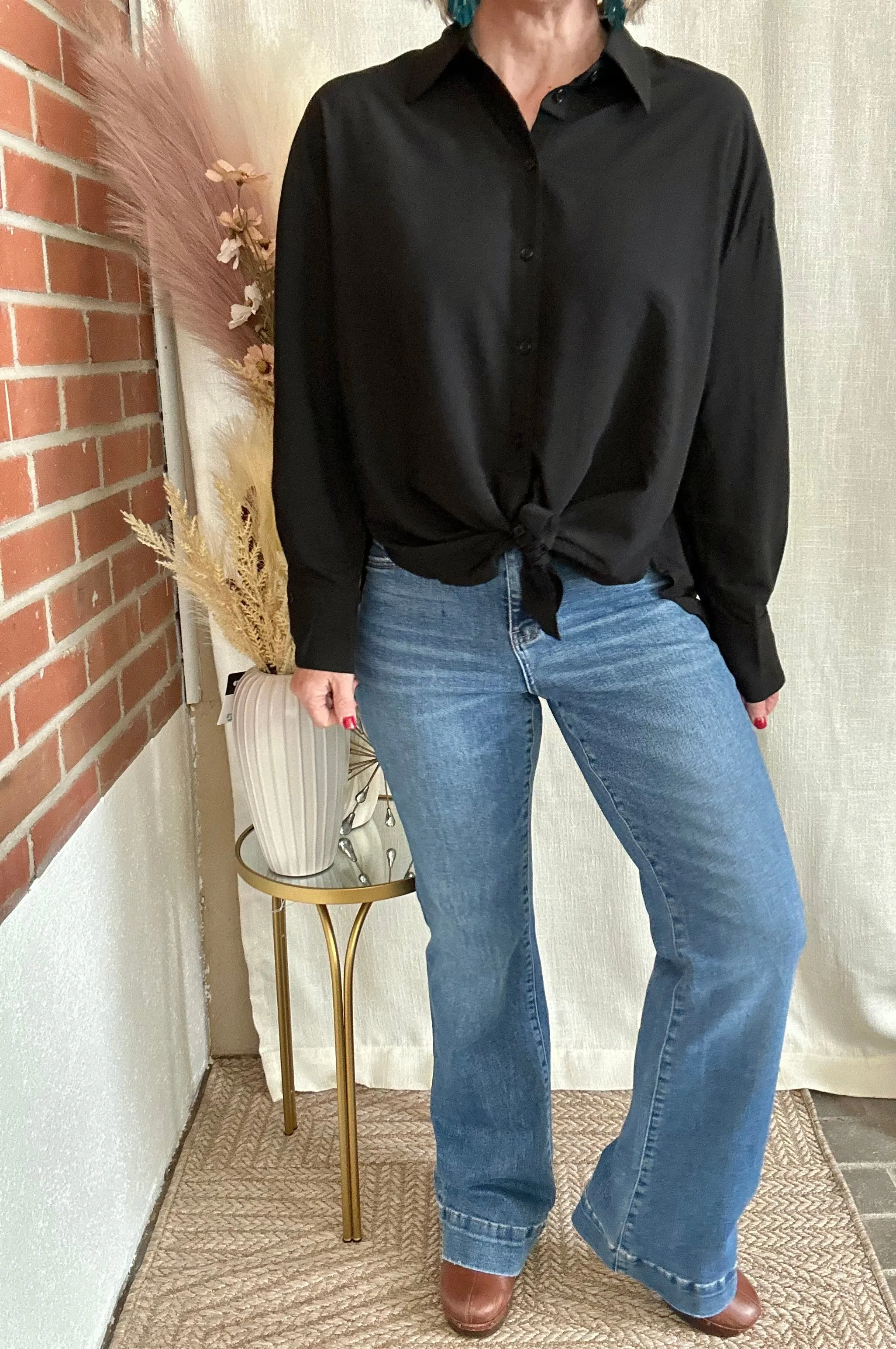 High Rise Trouser Relaxed Jeans