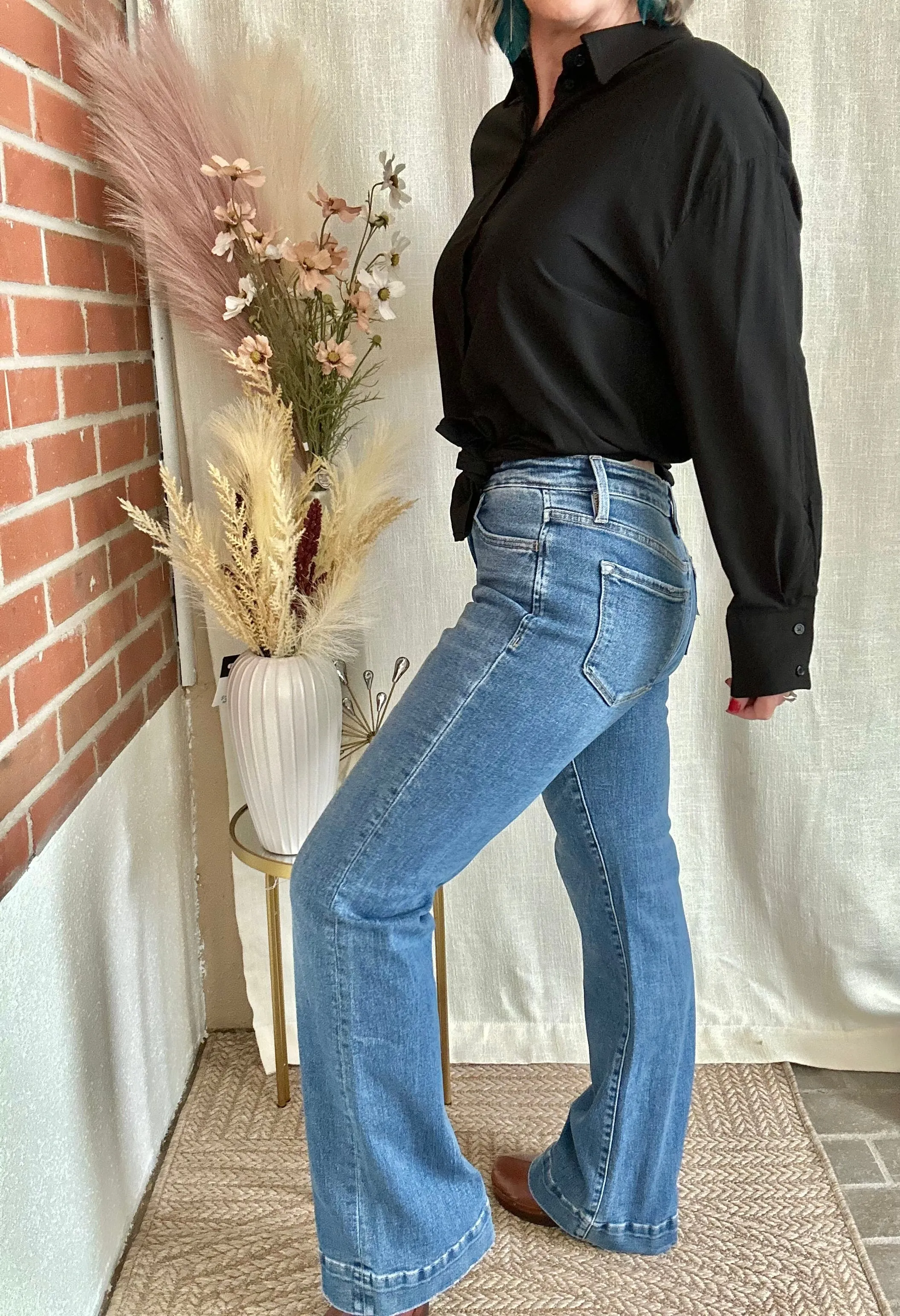 High Rise Trouser Relaxed Jeans