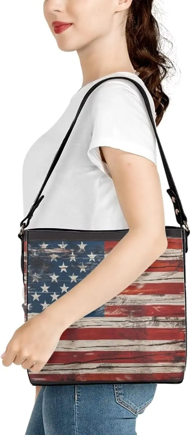 Hobo Bags for Women Top Handle Folk Art Birds Floral Bucket Satchel Shoulder Purse PU Leather with Shoulder Strap
