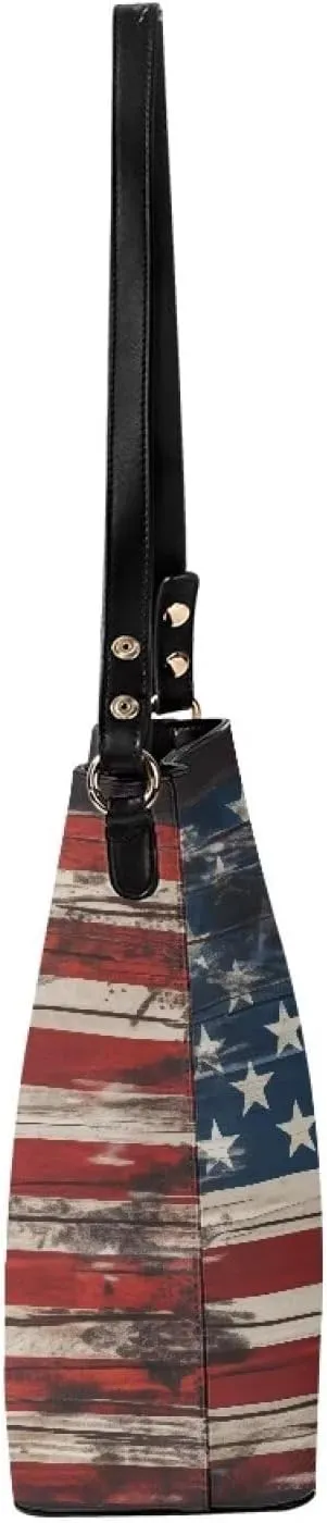 Hobo Bags for Women Top Handle Folk Art Birds Floral Bucket Satchel Shoulder Purse PU Leather with Shoulder Strap