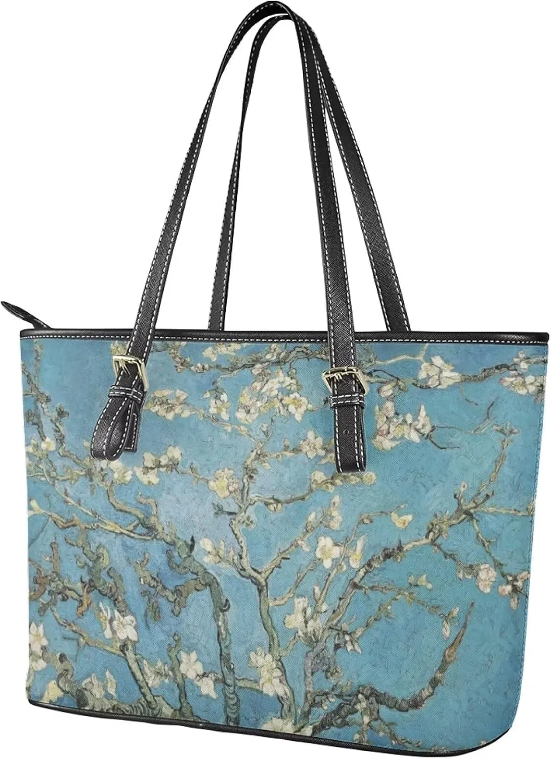 Hobo Tote Bag Purse for Women Van Gogh Art Work Handbags with Zipper, Monet Artwork Top Handle Totes Weekender Bag