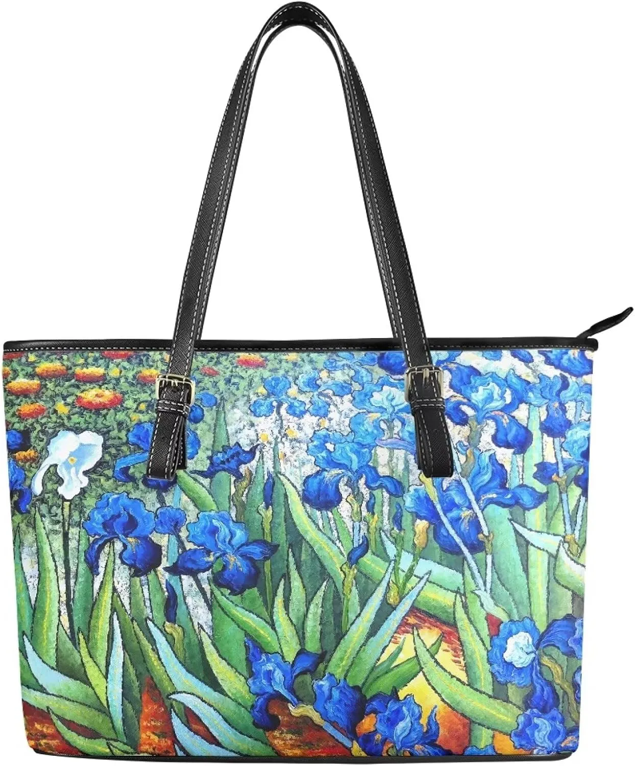 Hobo Tote Bag Purse for Women Van Gogh Art Work Handbags with Zipper, Monet Artwork Top Handle Totes Weekender Bag