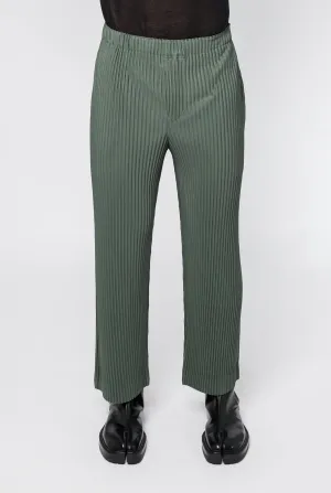 Homme Plissé Issey Miyake MC October 2024 Trousers in Moss Green