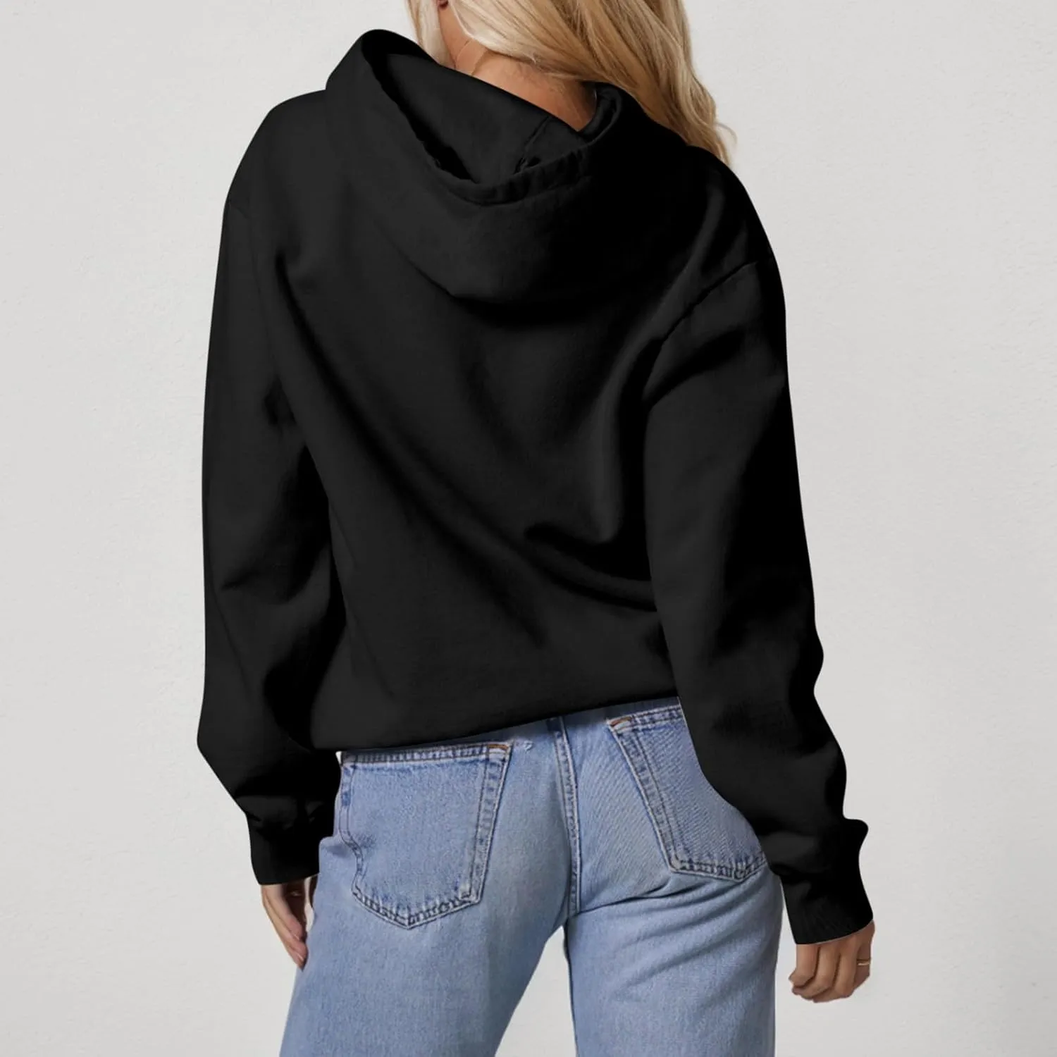 Hoodies for Women Fleece Oversized Hooded Sweatshirt with Pocket Casual Long Sleeve Workout Pullover Sweaters Tops