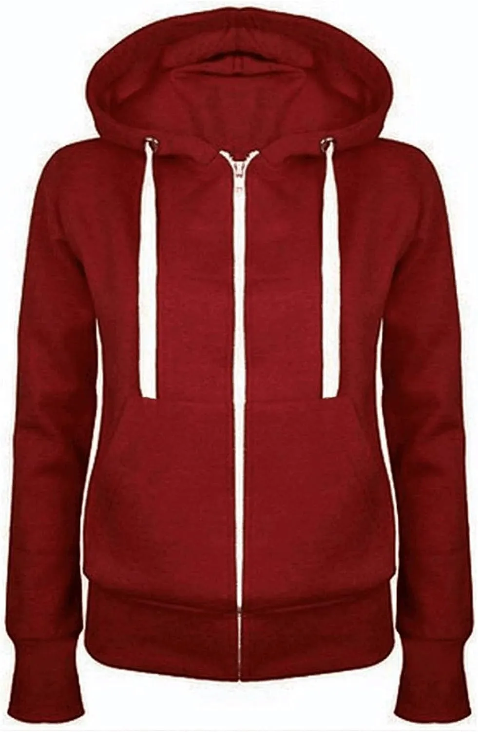 Hoodies For Women Full Zip Up Hooded Sweatshirt Jacket Plus Size Fall Fashion Fleece Drawstring Hoodie With Pockets