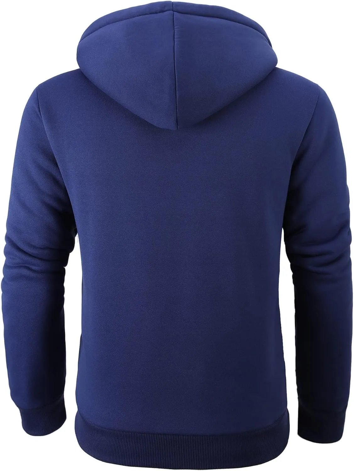 JACKETOWN Men Zip Up Hoodies Winter Fleece Jackets Coat Heavyweight Sherpa Lined Sweatshirt with Pockets
