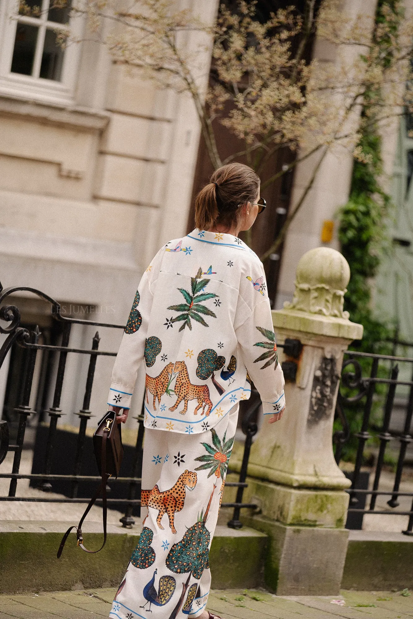 Jungle palazzo pants multicolor