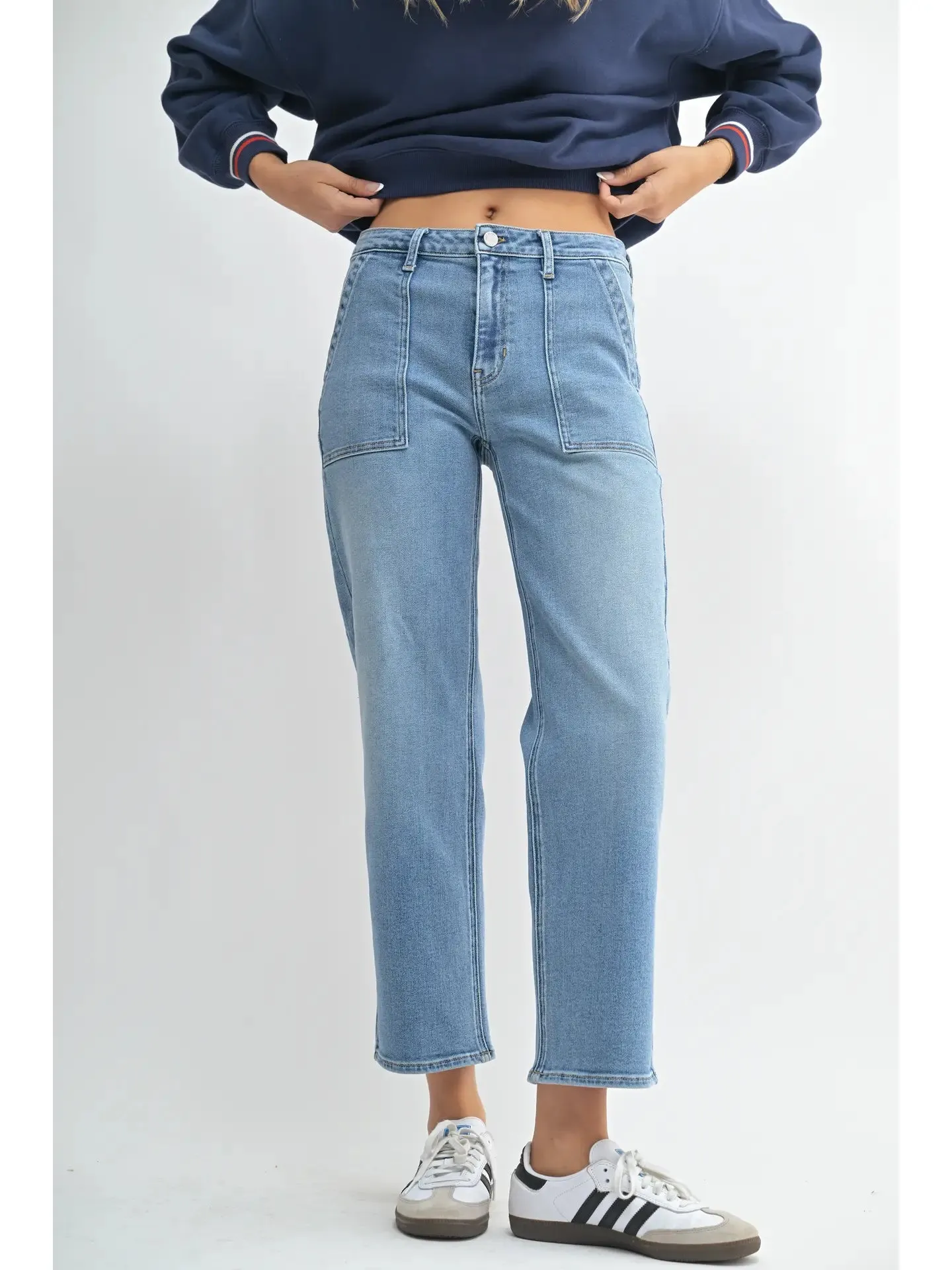 Just Black Denim - Utility Pocket Straight Leg