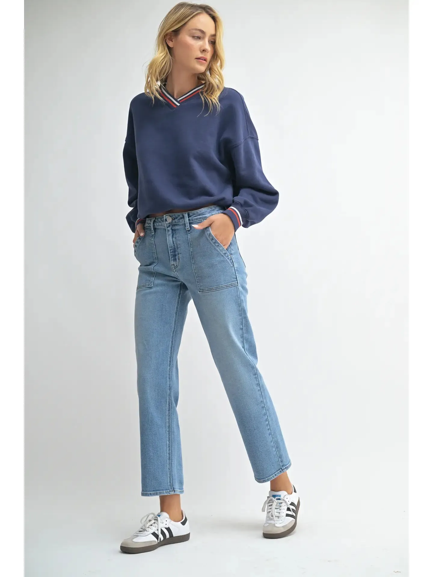 Just Black Denim - Utility Pocket Straight Leg