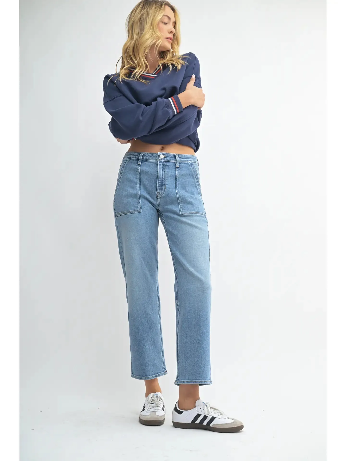 Just Black Denim - Utility Pocket Straight Leg