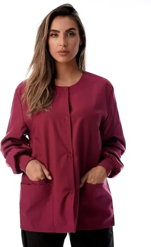 Just Love Womens Solid Jacket Uniform Coat