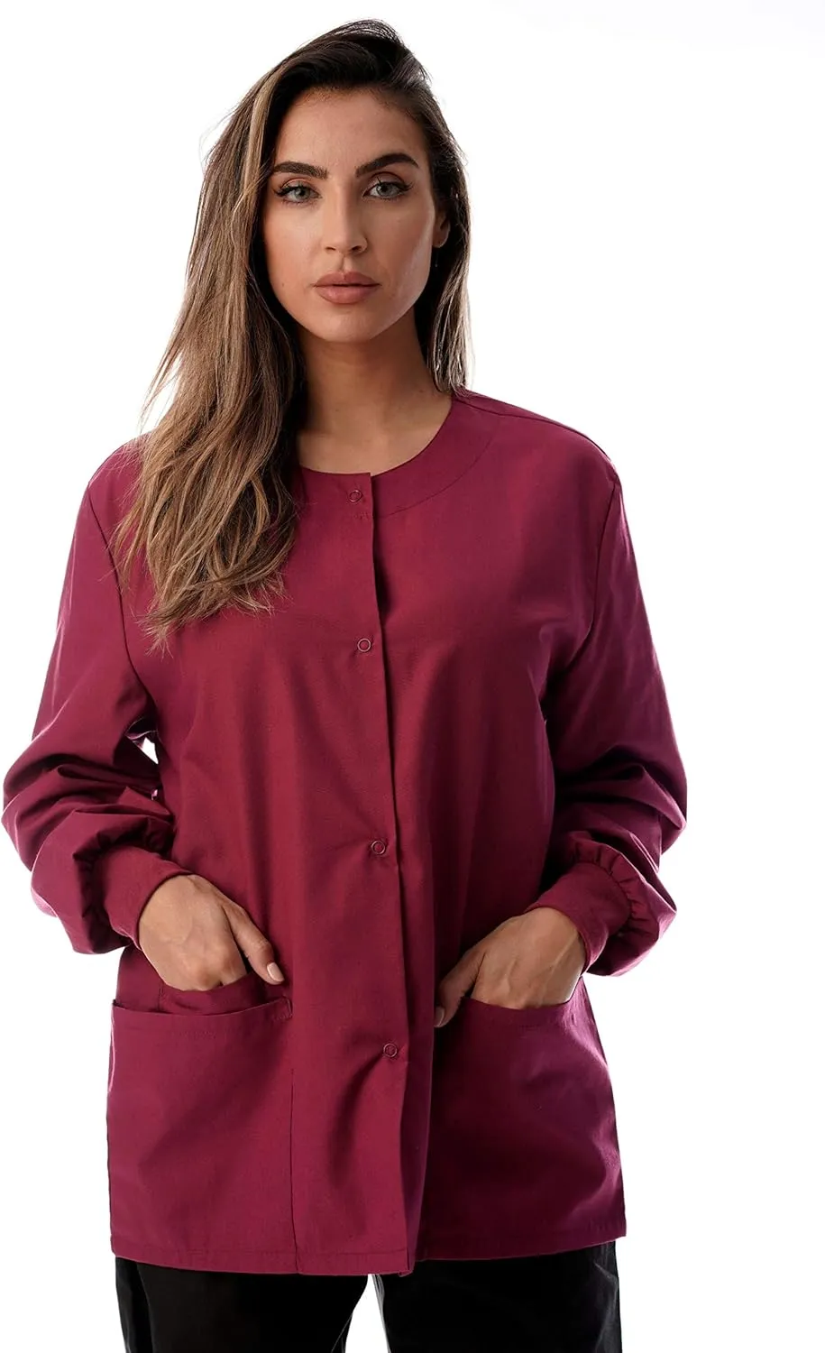 Just Love Womens Solid Jacket Uniform Coat