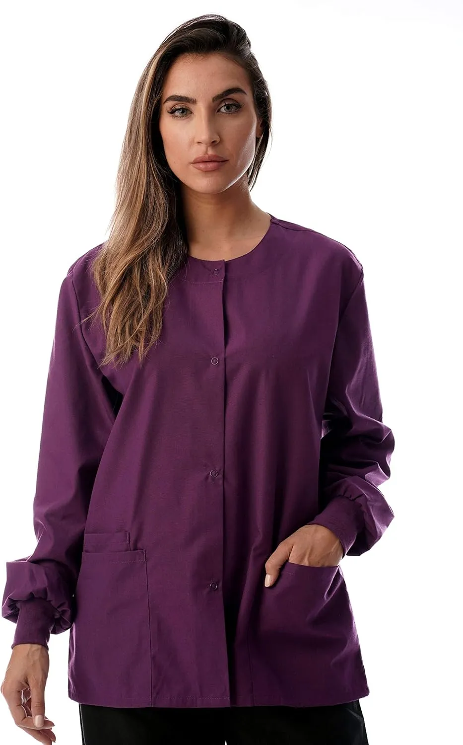 Just Love Womens Solid Jacket Uniform Coat