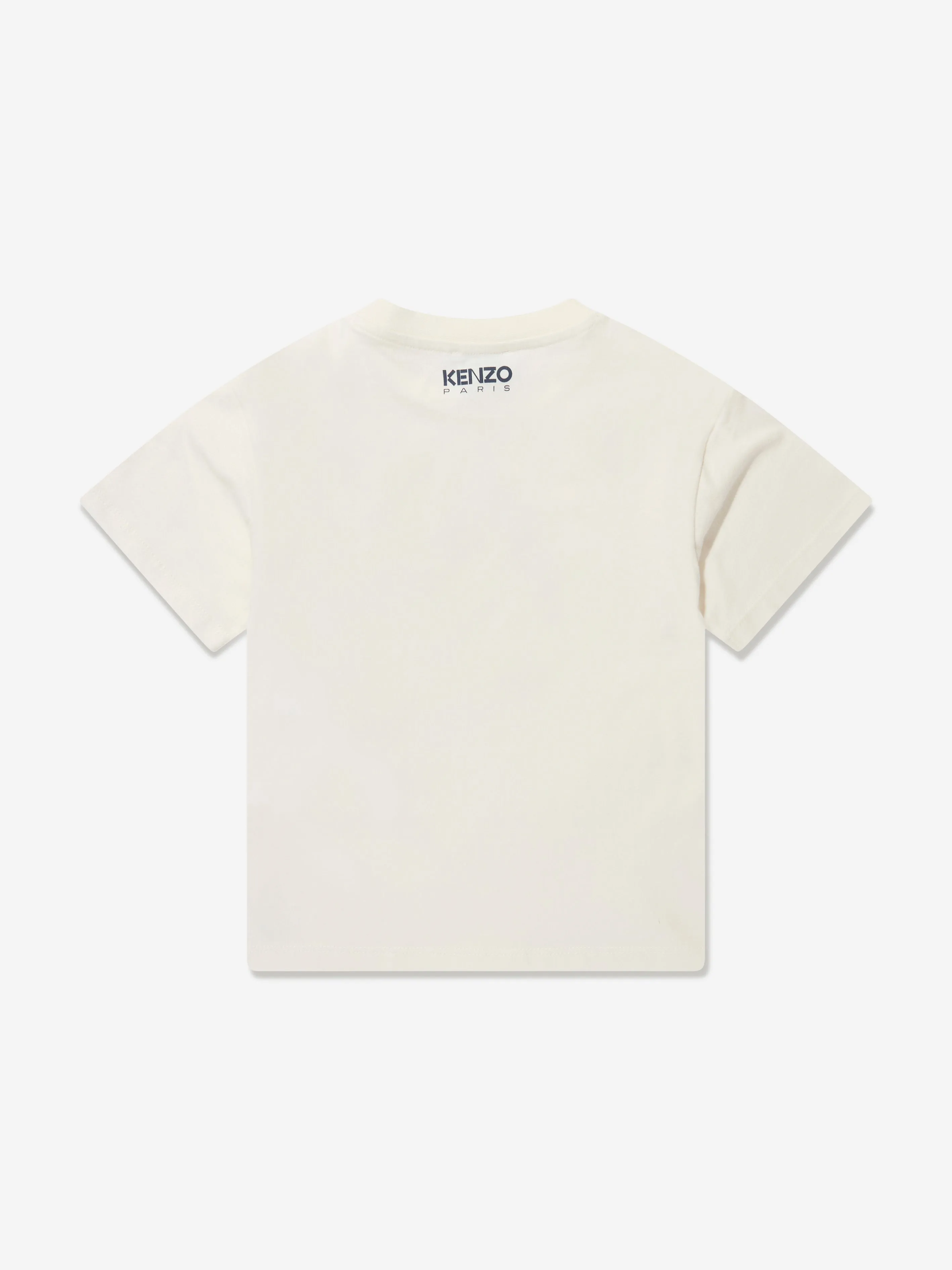 KENZO Girls Poppy Print T-Shirt in Cream