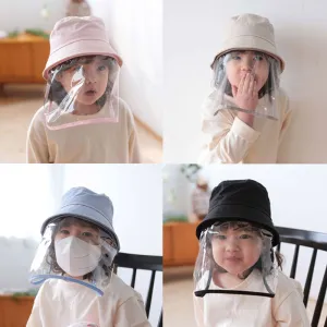 Kids Bucket Hat with Detachable Shield