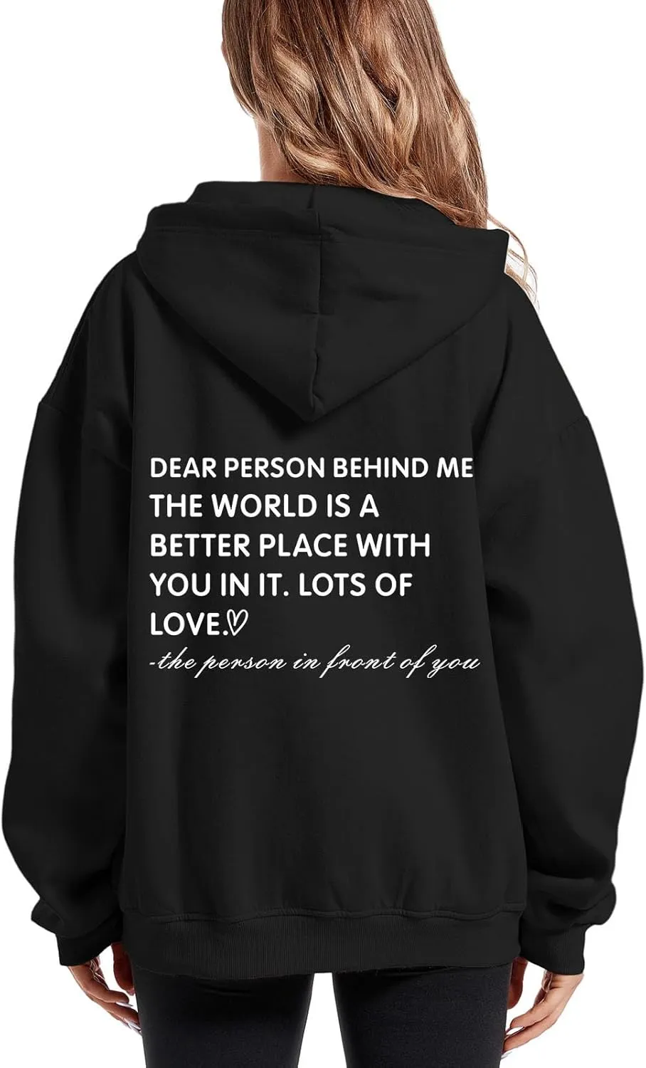 KIEKIECOO Oversized Full Zip Up Hoodies for Women Be Kind Graphic Jacket Light Weight Fall Zipper Sweatshirts Loose Fit