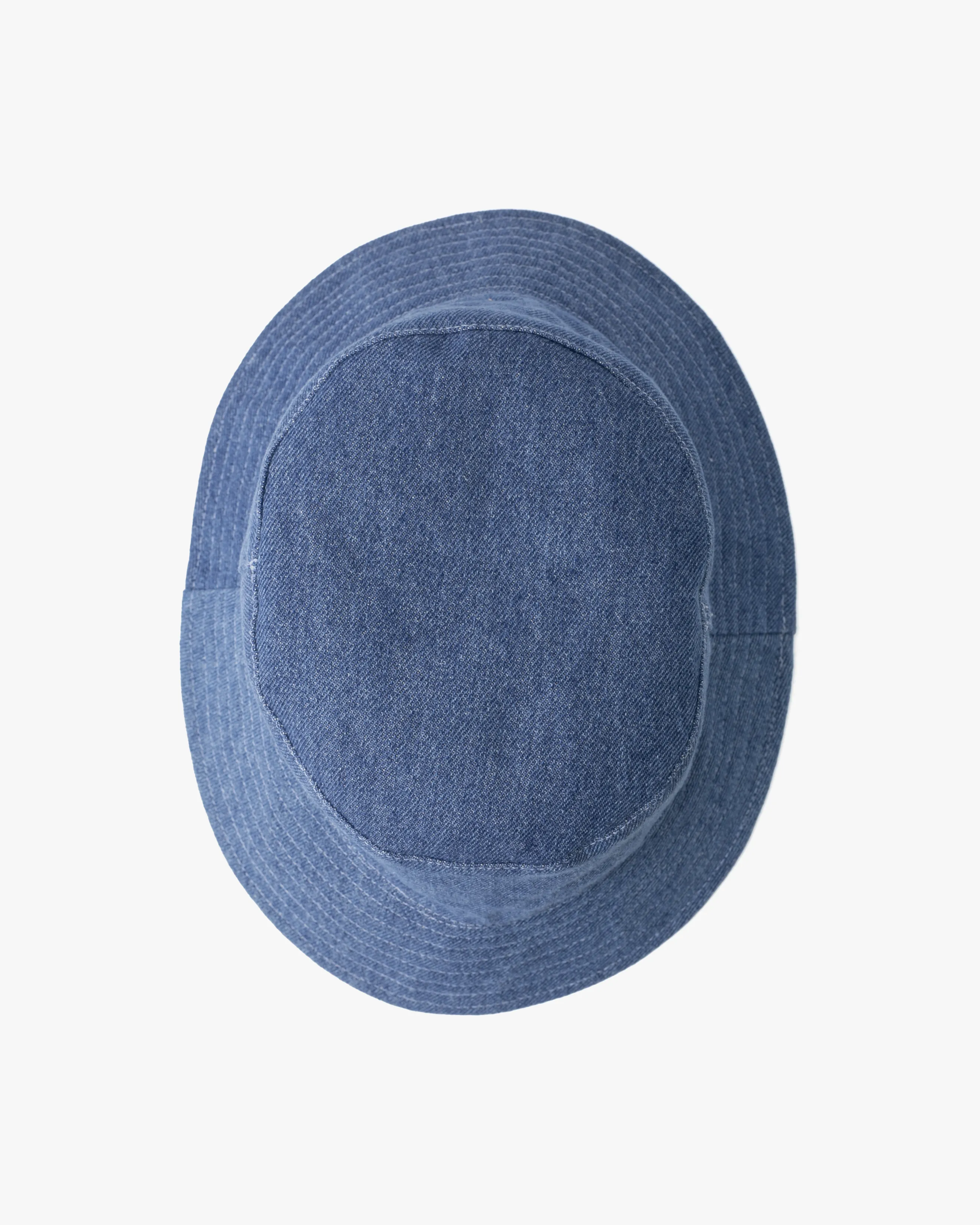 Kiriko Original Bucket Hat, Reversible, Patched Light Denim