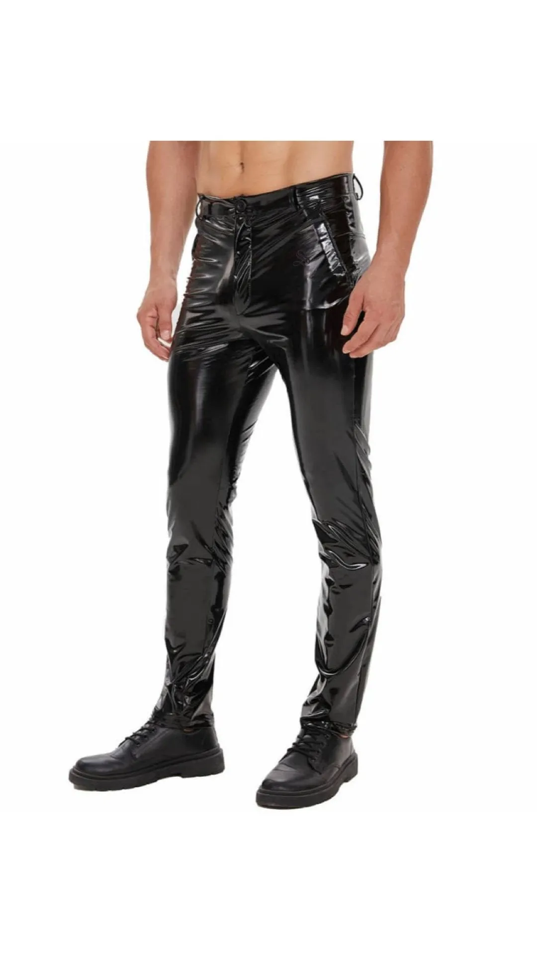 Kizbono - Pu Leather Pants for Men