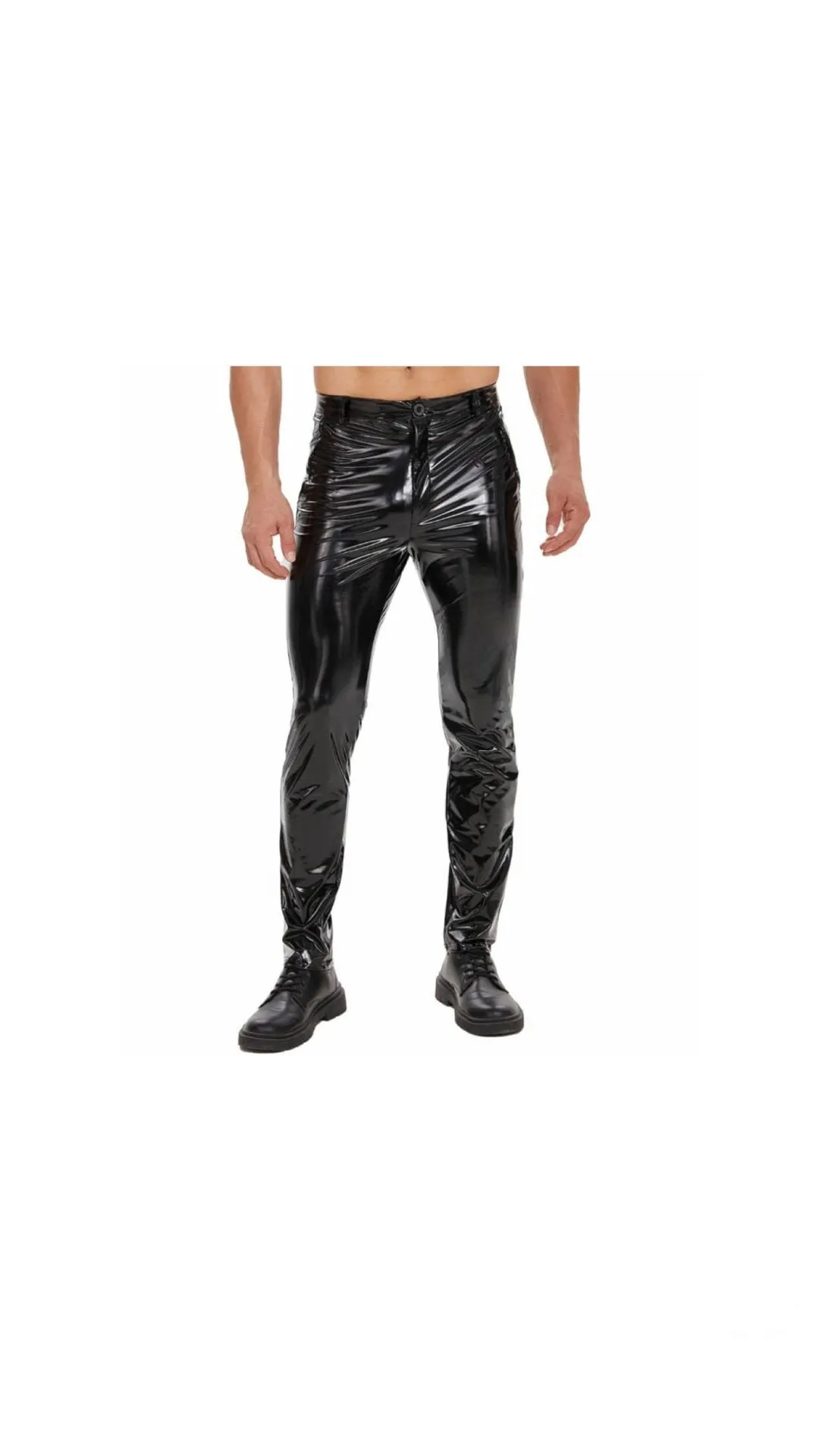 Kizbono - Pu Leather Pants for Men