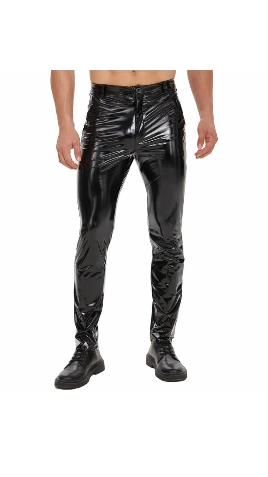 Kizbono - Pu Leather Pants for Men